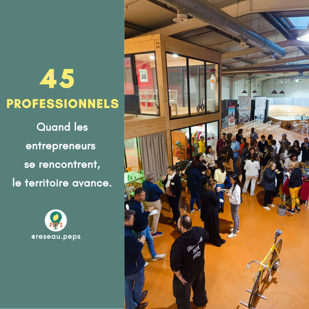 rencontre-interprofessionnelle-peps-lisle-jourdain-2026 Photo de la 3ème Rencontre Interprofessionnelle PEP’S organisée au Véloscope à L’Isle-Jourdain réunissant 45 professionnels du territoire.